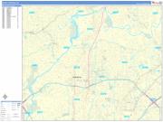 Sandy Springs Wall Map Basic Style 2023